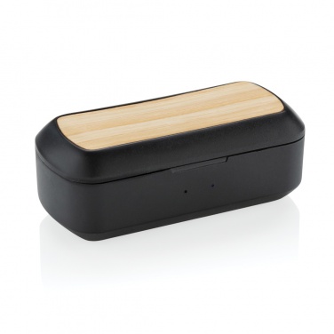 Logotrade business gift image of: Bamboo Free Flow TWS earbuds in case
