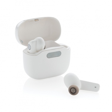 Logo trade promotional giveaways image of: TWS earbuds in UV-C sterilising charging case