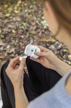 Logo trade promotional merchandise photo of: TWS earbuds in UV-C sterilising charging case