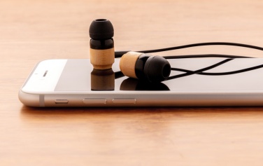 Logotrade promotional giveaways photo of: Bamboo wireless earbuds