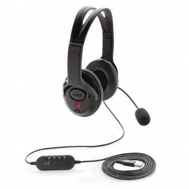 Logotrade promotional giveaway picture of: Over ear wired work headset