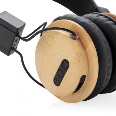Logotrade promotional gifts photo of: Bamboo wireless headphone