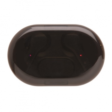 Logo trade promotional gift photo of: Light up logo TWS earbuds in charging case