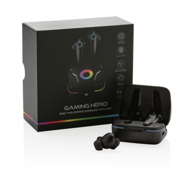 Logotrade promotional product image of: RGB gaming earbuds with ENC