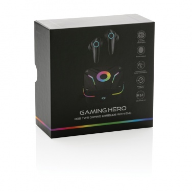 Logotrade promotional gifts photo of: RGB gaming earbuds with ENC
