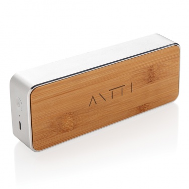 Logotrade business gifts photo of: Nevada Bamboo 3W wireless speaker