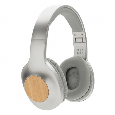 Logo trade promotional gifts image of: Dakota Bamboo wireless headphone
