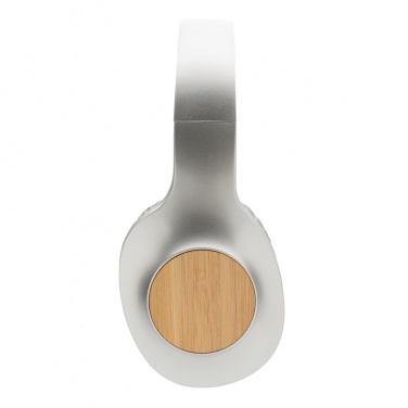 Logo trade corporate gifts image of: Dakota Bamboo wireless headphone