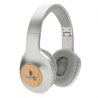 Logo trade business gift photo of: Dakota Bamboo wireless headphone