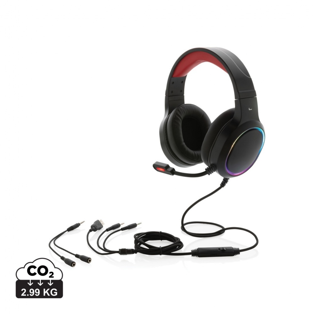 Logo trade advertising product photo of: RGB gaming headset