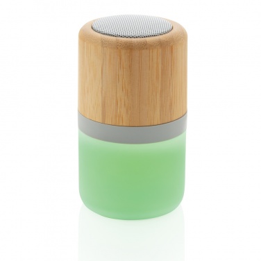 Logotrade promotional merchandise picture of: Bamboo colour changing 3W speaker light