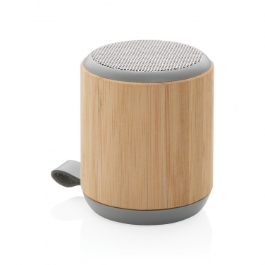 Logotrade promotional giveaway picture of: Bamboo and fabric 3W wireless speaker