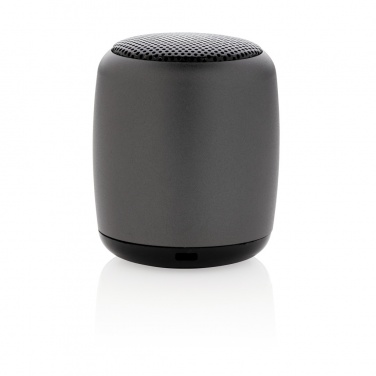 Logo trade promotional merchandise photo of: Mini aluminium wireless speaker