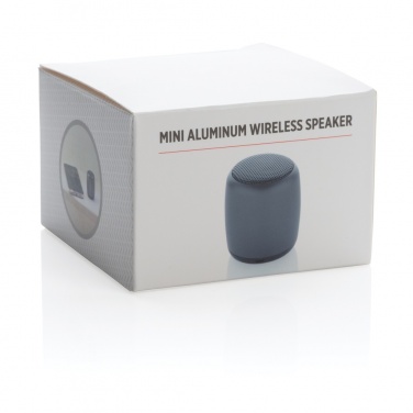 Logotrade corporate gift image of: Mini aluminium wireless speaker