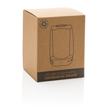 Logo trade promotional giveaways picture of: RCS recycled plastic Lightboom 5W speaker