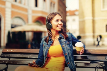 Logo trade promotional products image of: Motorola MOTO XT500 wireless over ear headphone