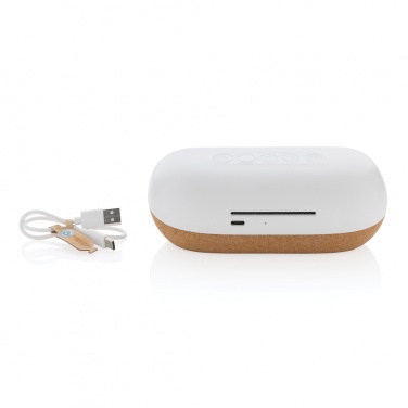 Logo trade promotional giveaways picture of: Oregon RCS recycled plastic and cork 10W speaker