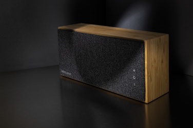 Logo trade corporate gift photo of: Wynn 20W bamboo wireless speaker