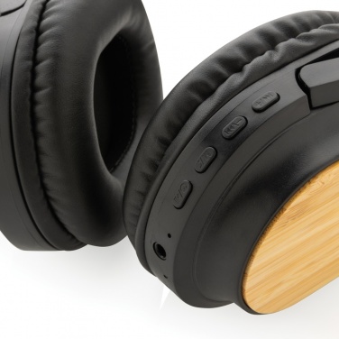 Logo trade corporate gift photo of: RCS and bamboo Elite Foldable wireless headphone