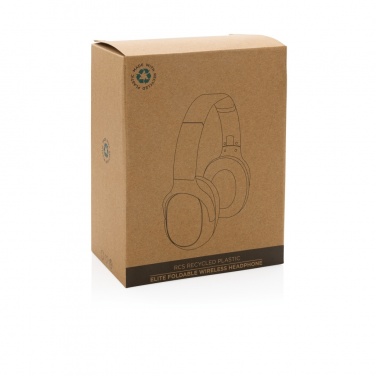 Logotrade promotional giveaway image of: RCS recycled plastic Elite Foldable wireless headphone