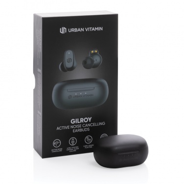 Logo trade promotional gifts image of: Urban Vitamin Gilroy hybrid ANC and ENC earbuds