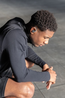 Logo trade promotional product photo of: Urban Vitamin Pacifica RCS rplastic earbuds