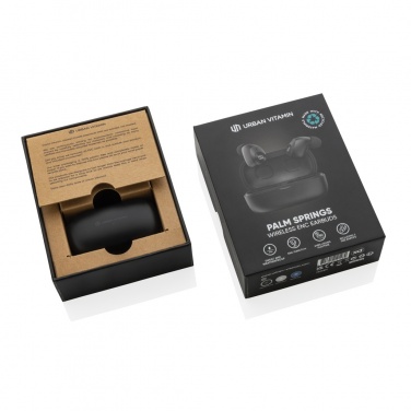 Logo trade promotional product photo of: Urban Vitamin Palm Springs RCS rplastic ENC earbuds