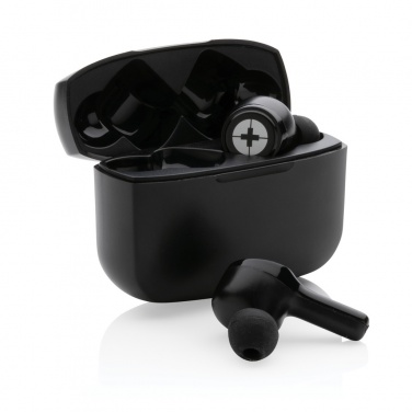 Logotrade corporate gifts photo of: RCS recycled plastic Swiss Peak ANC TWS earbuds
