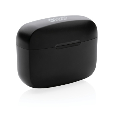Logo trade promotional giveaway photo of: RCS recycled plastic Swiss Peak ANC TWS earbuds