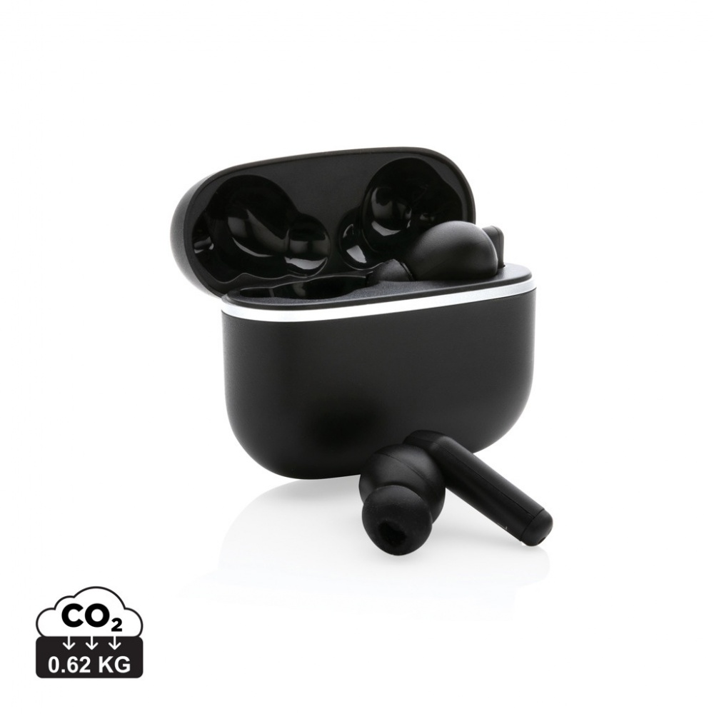 Logotrade promotional item picture of: RCS recycled plastic Swiss Peak TWS earbuds 2.0