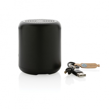 Logo trade business gift photo of: RCS certified recycled plastic 5W Wireless speaker