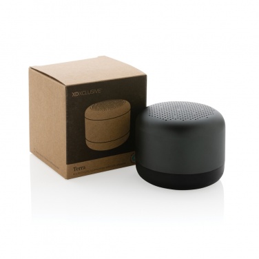 Logo trade promotional giveaway photo of: Terra RCS recycled aluminium 5W wireless speaker