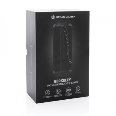 Logo trade business gift photo of: Urban Vitamin Berkeley IPX7 waterproof 10W speaker
