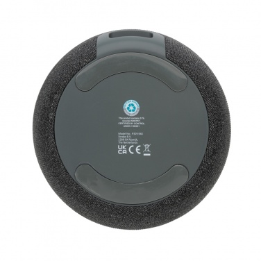Logo trade promotional item photo of: RCS Rplastic/PET and bamboo 5W speaker