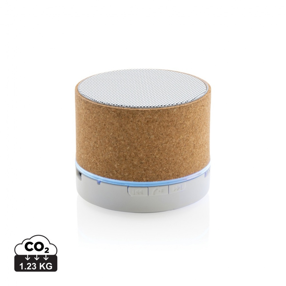 Logo trade promotional products picture of: Cork 3W wireless speaker