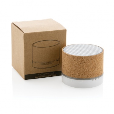 Logotrade promotional giveaway image of: Cork 3W wireless speaker