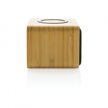 Logo trade promotional gift photo of: RCS Rplastic 3W speaker with bamboo 5W wireless
