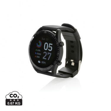 Logo trade promotional merchandise photo of: RCS recycled TPU Fit Watch round