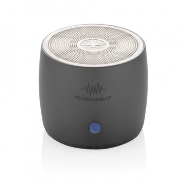 Logo trade promotional giveaways image of: Swiss Peak RCS recycled aluminum 3W bass speaker