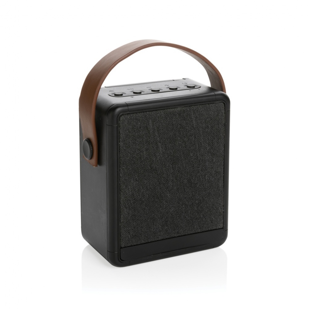 Logo trade corporate gifts picture of: Skywave RCS recycled plastic solar speaker 12W