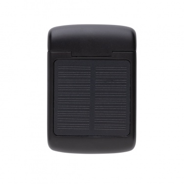 Logo trade business gifts image of: Skywave RCS recycled plastic solar earbuds