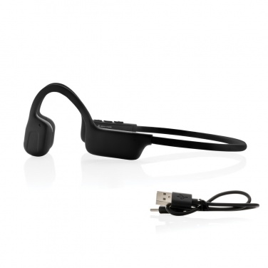 Logo trade advertising product photo of: Urban Vitamin Glendale RCS rplastic air conductive headphone