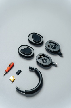 Logo trade business gift photo of: Irvine RCS recycled and repairable ANC wireless headphone