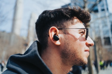 Logo trade promotional merchandise picture of: Lakewood RCS recycled and repairable wireless earbuds