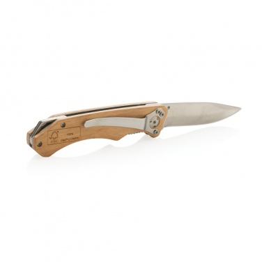Logotrade advertising product picture of: Wooden outdoor knife