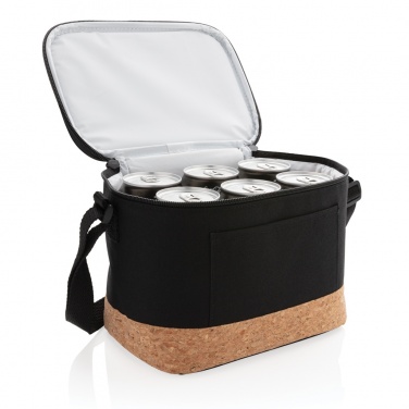Logo trade advertising products image of: Two tone cooler bag with cork detail