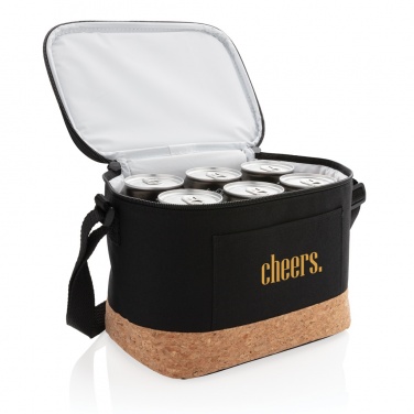 Logo trade advertising product photo of: Two tone cooler bag with cork detail
