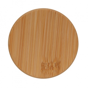 Logo trade promotional items picture of: Double wall borosilicate glass with bamboo lid 350ml 2pc set