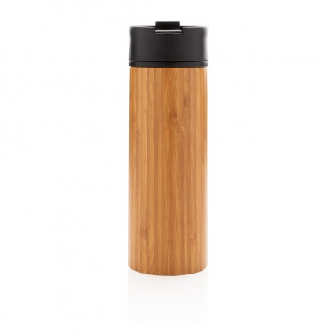 Logo trade promotional items image of: Bogota vacuum bamboo coffee mug