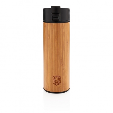 Logotrade promotional products photo of: Bogota vacuum bamboo coffee mug